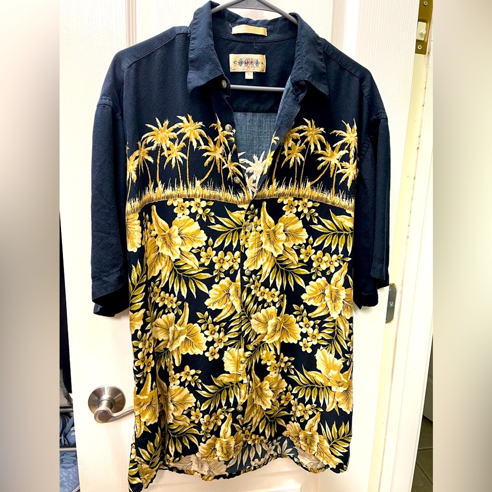 Campia Moda tropical shirt Sz L